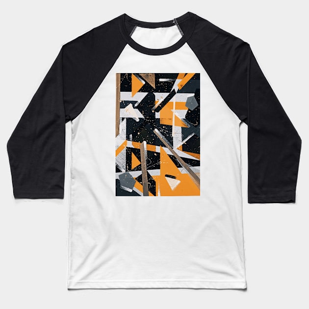 Geometry Baseball T-Shirt by reyhanartstudio